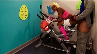 Anal Ass Deep Fuck Big Butt In Public Gym By Bbc On Exercise Bike