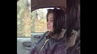 BEAUTIFUL TEEN MELISSA PETERS GIVES A NICE BLOWJOB IN HIS CAR ON CAM