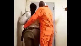 Fat Ass Correctional Officer get pound by inmate with huge cocked black guy